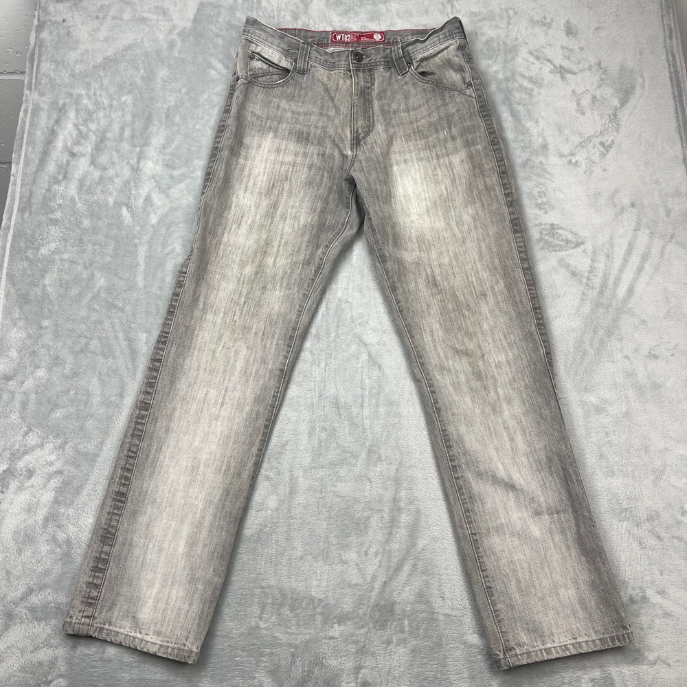 WTO2 NYC Jeans Mens 36 Gray Denim‎ Mid Rise Straight Leg 5-Pocket Design Outdoor